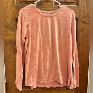 Toad & Co Primo long sleeve tee, pink, L